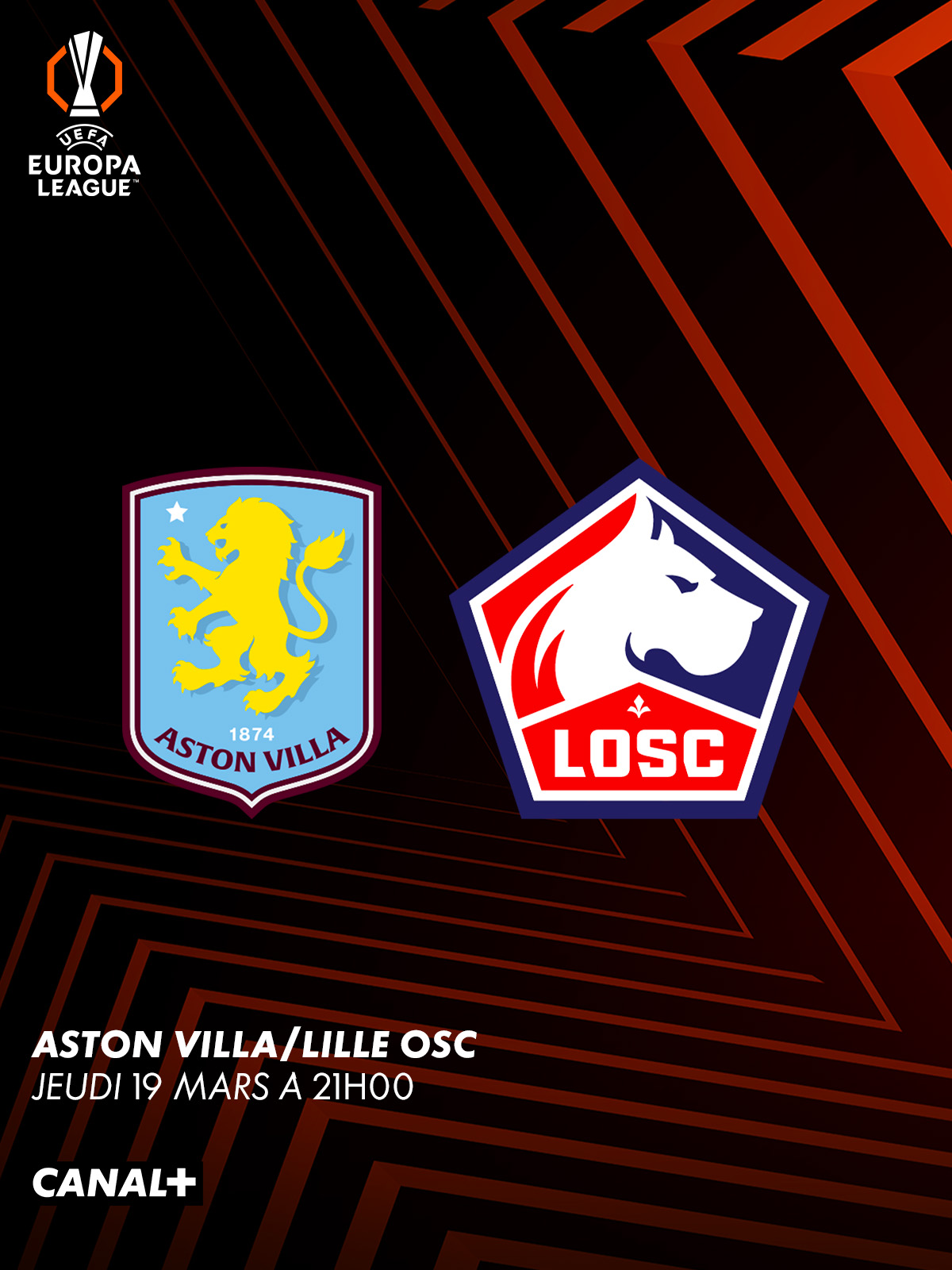 Aston Villa vs Lille LOSC - 19 mars