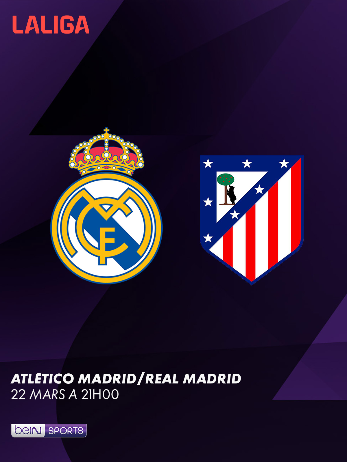 Atletico Madrid vs Real Madrid - 22 mars